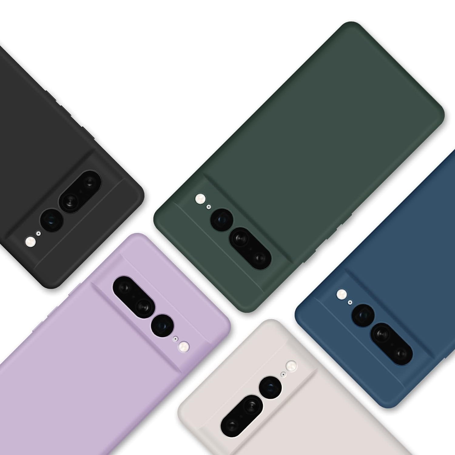 For Google Pixel 8 Pro Case Silicone Slim Soft Shcokproof Case Cover