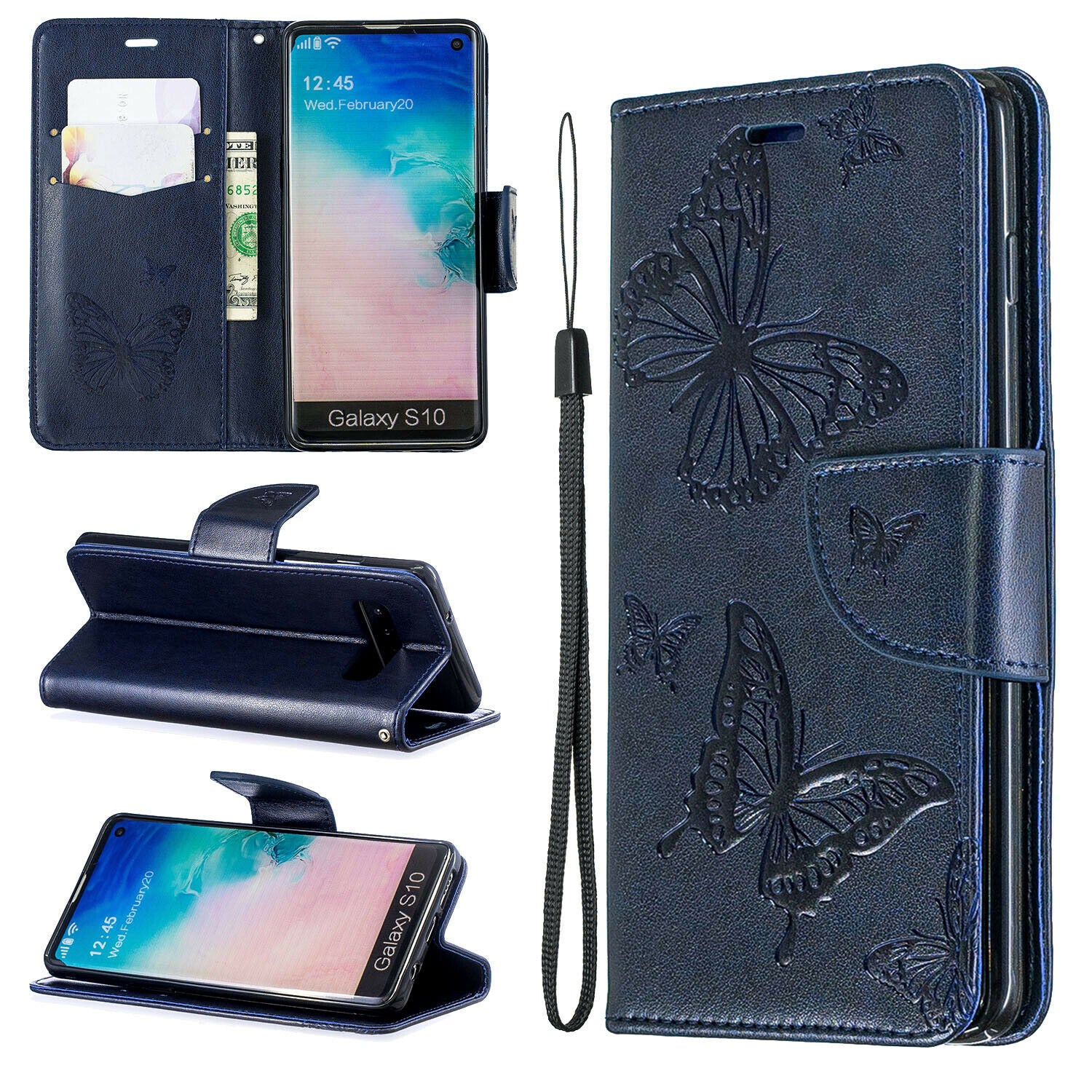 For Samsung Galaxy Note 10 Plus Phone Case Leather Wallet Cover