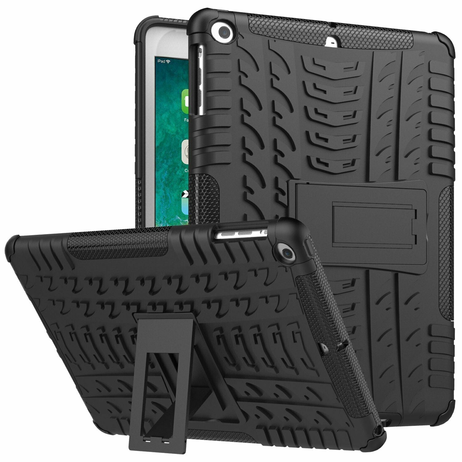 Shock proof Heavy Duty Case Cover For iPad 5th 9.7'' 2017