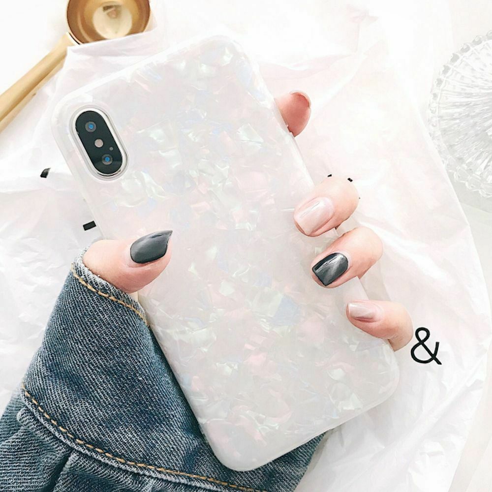 Case For Samsung S9 Cover Marble Silicone Skin TPU Bumper-White