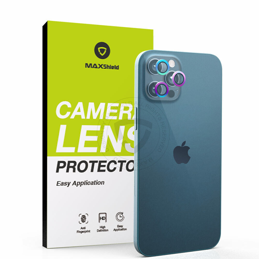 [3 Packs]For iPhone 14 Series Camera Lens Metal Ring Tempered Glass Screen Protector